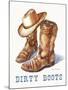 Dirty Boots-Paul Mathenia-Mounted Art Print