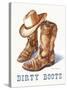 Dirty Boots-Paul Mathenia-Stretched Canvas