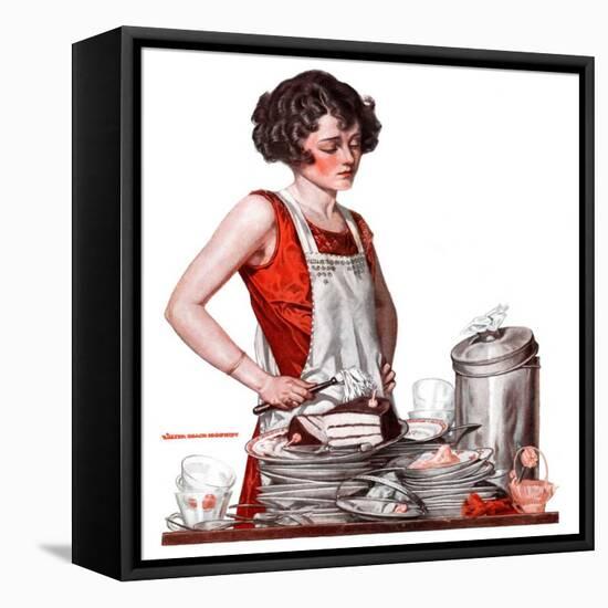 "Dirty Dishes,"February 23, 1924-Walter Beach Humphrey-Framed Stretched Canvas