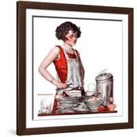 "Dirty Dishes,"February 23, 1924-Walter Beach Humphrey-Framed Giclee Print