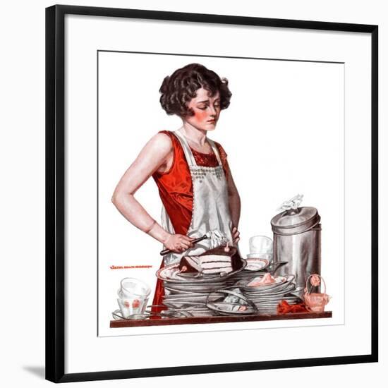 "Dirty Dishes,"February 23, 1924-Walter Beach Humphrey-Framed Giclee Print