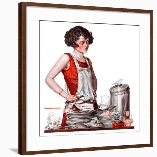 "Dirty Dishes,"February 23, 1924-Walter Beach Humphrey-Framed Giclee Print