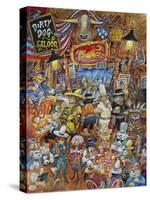 Dirty Dog Saloon-Bill Bell-Stretched Canvas