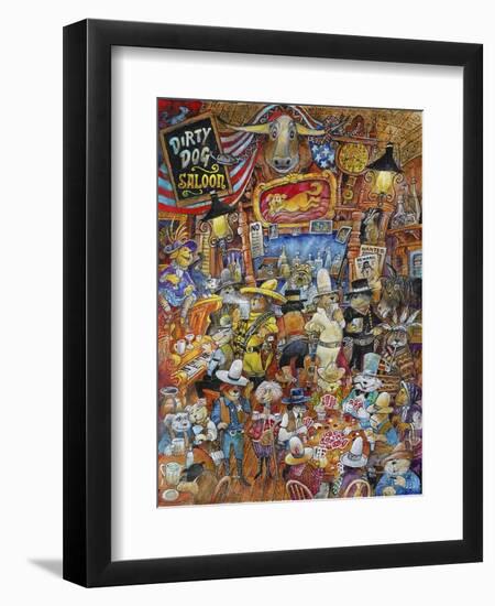 Dirty Dog Saloon-Bill Bell-Framed Premium Giclee Print
