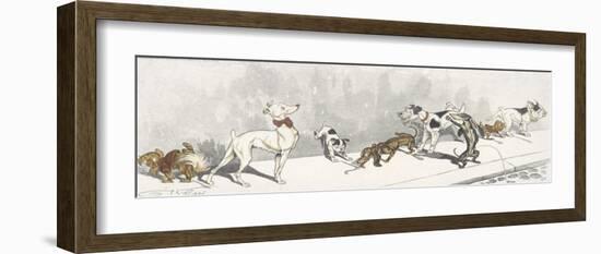 Dirty Dogs Of Paris I-Boris O'Klein-Framed Premium Giclee Print