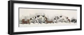 Dirty Dogs Of Paris II-Boris O'Klein-Framed Premium Giclee Print