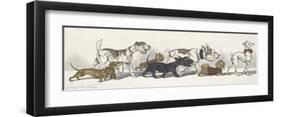 Dirty Dogs Of Paris III-Boris O'Klein-Framed Premium Giclee Print