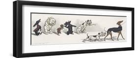 Dirty Dogs Of Paris IV-Boris O'Klein-Framed Premium Giclee Print