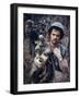 Dirty, Exhausted Looking US Marine on Patrol with His Squad Near the DMZ During the Vietnam War-Larry Burrows-Framed Premium Photographic Print