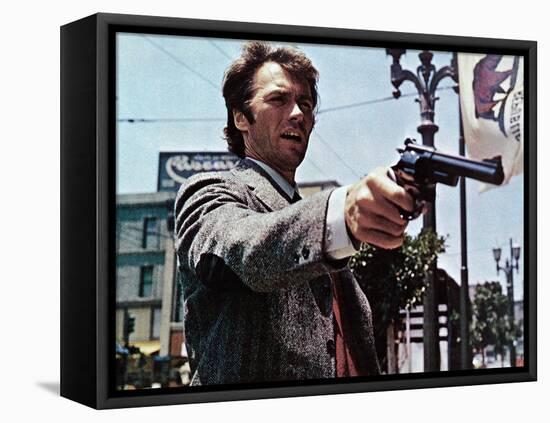 Dirty Harry, Clint Eastwood, 1971-null-Framed Stretched Canvas