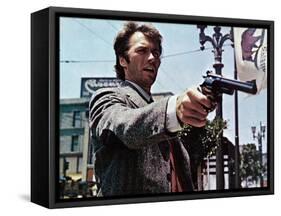 Dirty Harry, Clint Eastwood, 1971-null-Framed Stretched Canvas