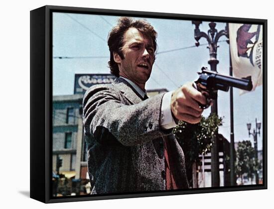 Dirty Harry, Clint Eastwood, 1971-null-Framed Stretched Canvas