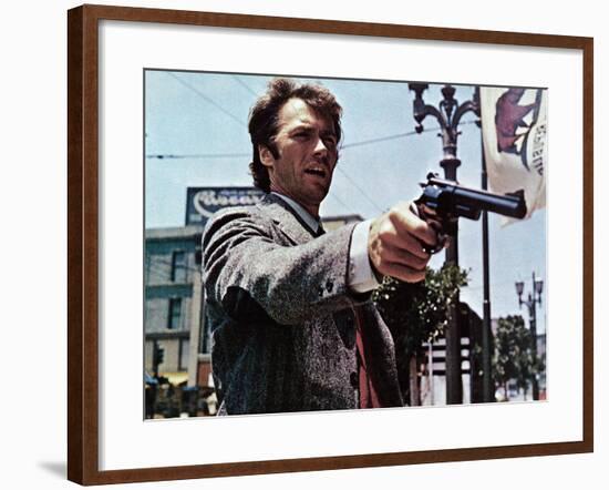 Dirty Harry, Clint Eastwood, 1971-null-Framed Photo