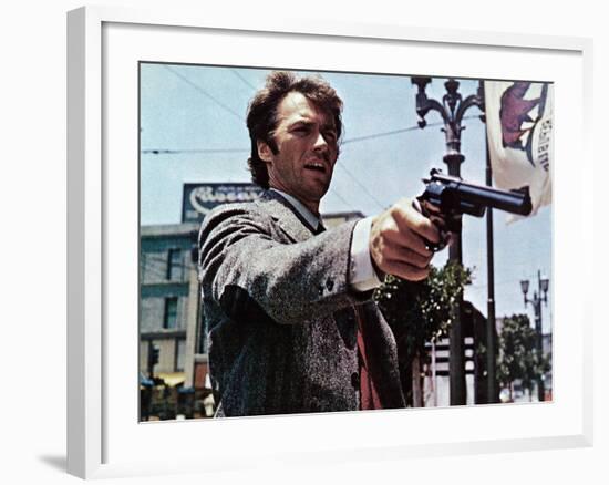 Dirty Harry, Clint Eastwood, 1971-null-Framed Photo