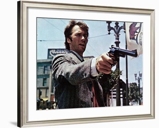 Dirty Harry, Clint Eastwood, 1971-null-Framed Photo