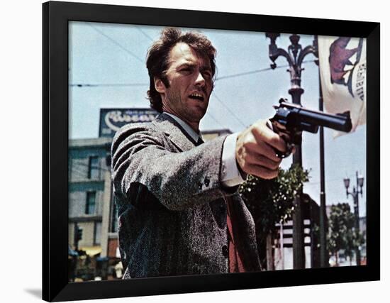 Dirty Harry, Clint Eastwood, 1971-null-Framed Photo