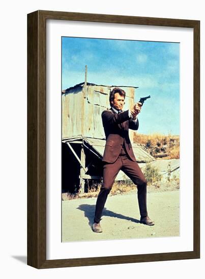 Dirty Harry, Clint Eastwood, 1971-null-Framed Photo