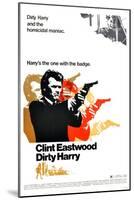 Dirty Harry, Clint Eastwood, 1971-null-Mounted Art Print