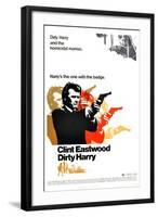 Dirty Harry, Clint Eastwood, 1971-null-Framed Art Print