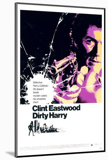 Dirty Harry - Movie Poster Reproduction-null-Mounted Photo