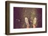 Dirty Sneakers on a Weedy Lawn. Instagram Effect-soupstock-Framed Photographic Print