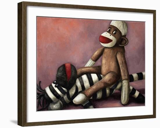 Dirty Socks Playing Dirty-Leah Saulnier-Framed Giclee Print