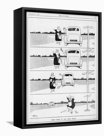 Dirty Work at the Crossroads by William Heath Robinson-W. Heath Robinson-Framed Stretched Canvas