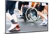 Disabled Athlete in A Sport Wheelchair-dziewul-Mounted Photographic Print