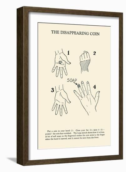 Disappearing Coin-null-Framed Art Print