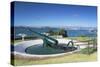 Disappearing Gun and Auckland Skyline-Ian-Stretched Canvas
