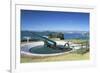 Disappearing Gun and Auckland Skyline-Ian-Framed Photographic Print