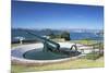 Disappearing Gun and Auckland Skyline-Ian-Mounted Photographic Print