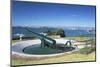 Disappearing Gun and Auckland Skyline-Ian-Mounted Photographic Print