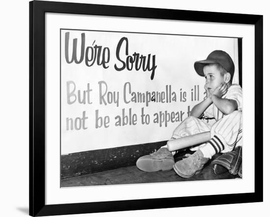 Disappointed Boy, 1957-Roger Higgins-Framed Giclee Print