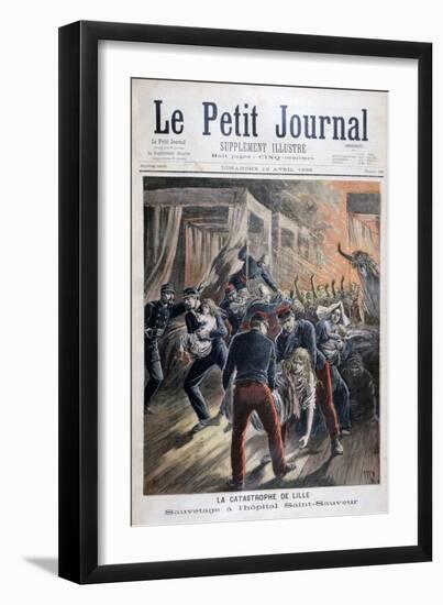 Disaster at Saint-Sauveur Hospital, Lille, France, 1896-Henri Meyer-Framed Giclee Print