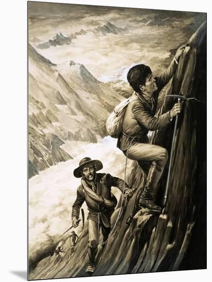 Disaster on the Matterhorn-English School-Mounted Giclee Print