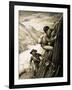 Disaster on the Matterhorn-English School-Framed Giclee Print