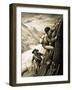 Disaster on the Matterhorn-English School-Framed Giclee Print