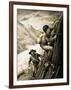 Disaster on the Matterhorn-English School-Framed Giclee Print