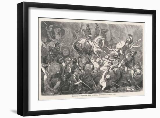 Disastrous Athenian Expedition to Sicily-Hermann Vogel-Framed Art Print