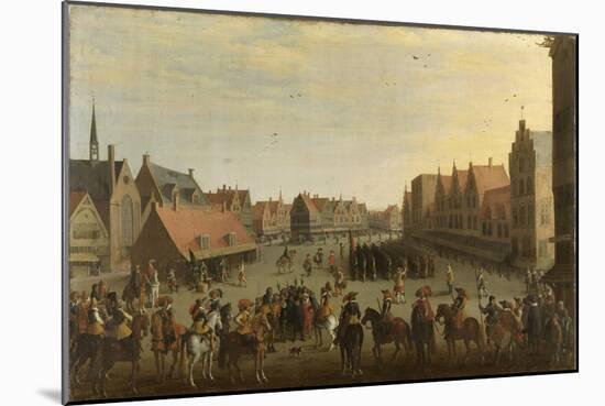 Disbanding of the City Guard Mercenaries by Prince Maurice on the Neude at Utrecht, 31 July-Joost Cornelisz Droochsloot-Mounted Art Print