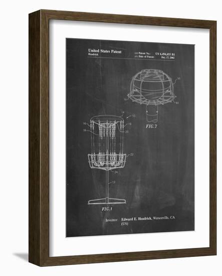 Disc Golf Basket Patent-Cole Borders-Framed Art Print