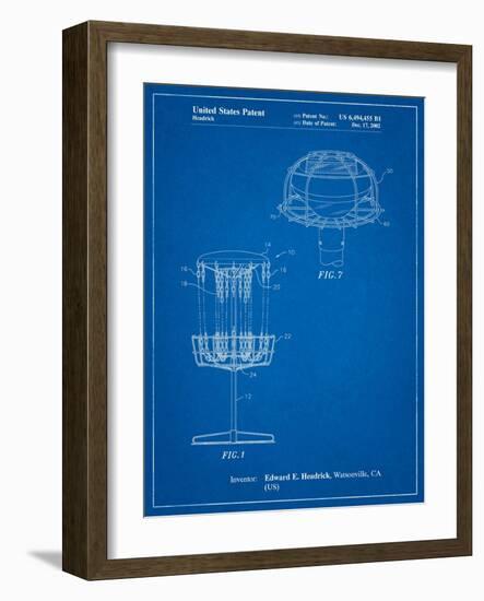 Disc Golf Basket Patent-Cole Borders-Framed Art Print