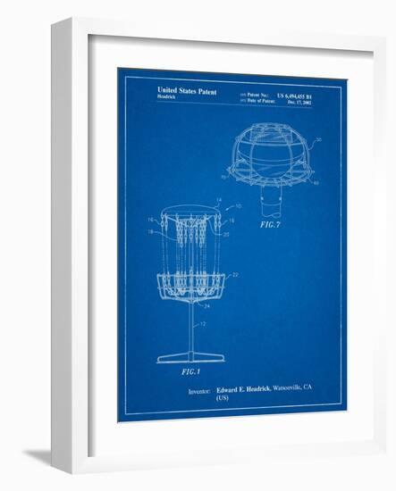 Disc Golf Basket Patent-Cole Borders-Framed Art Print