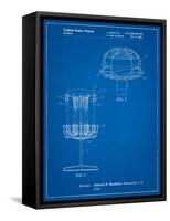 Disc Golf Basket Patent-Cole Borders-Framed Stretched Canvas