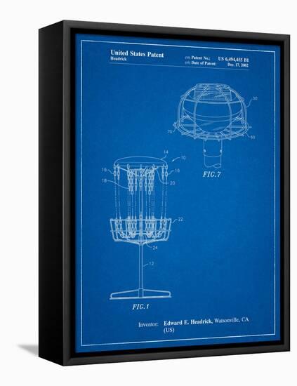 Disc Golf Basket Patent-Cole Borders-Framed Stretched Canvas