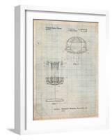 Disc Golf Basket Patent-Cole Borders-Framed Art Print