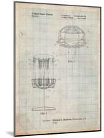 Disc Golf Basket Patent-Cole Borders-Mounted Art Print