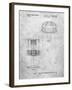 Disc Golf Basket Patent-Cole Borders-Framed Art Print