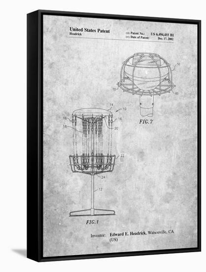 Disc Golf Basket Patent-Cole Borders-Framed Stretched Canvas